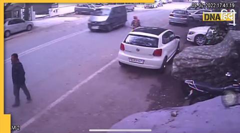 Delhi Retired IAS and son arrested in hit ant run incident captured in CCTV