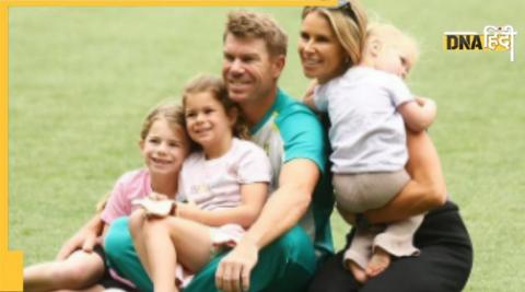 David warner with family