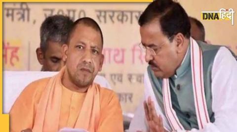 Yogi Adityanath with Keshav Prasad Maurya. (File Photo-PTI)