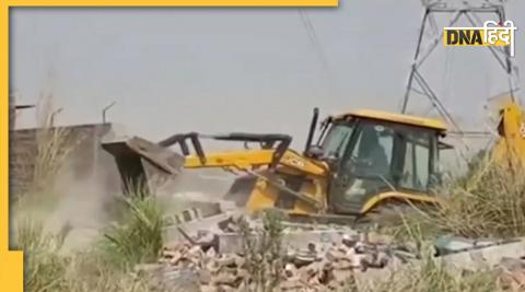 action against atiq ahmed brother in prayagraj bulldozer runs on illegal plotting