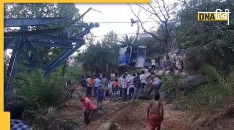 ropeway accident in deoghar jharkhand 2 died rescue operation of IAF continue 