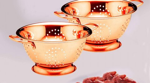 King International Copper Colander