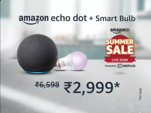 Amazon echo dot + Smart Bulb