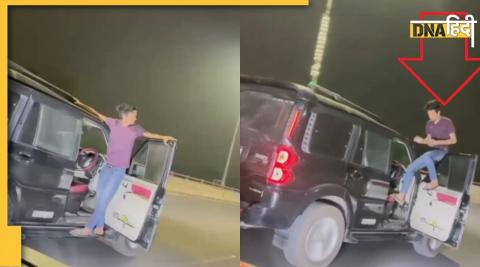 Stunt Video: The youth was doing stunts leaving the driver's seat, now its difficulties may increase