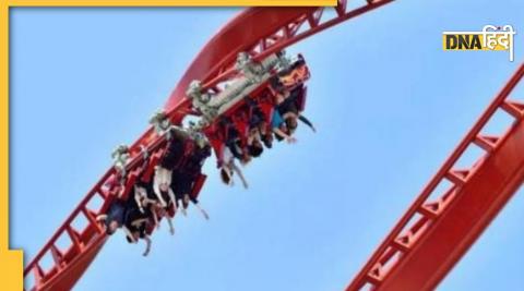 रोलर कोस्टर राइड के दौरान हादसा roller coaster ride