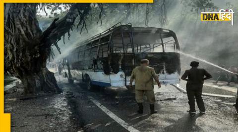 Bus Catches Fire