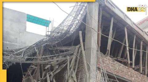 Linter of an under-construction building fell in Mundka, one person killed, two injured