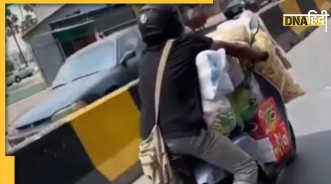 Video Man Rides Overloaded Scooter, Telangana Police Share Advice