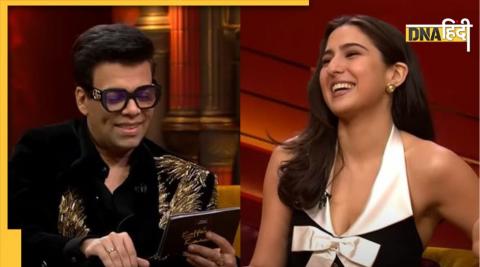 Karan Johar and Sara Ali Khan :  करण जौहर और सारा अली खान