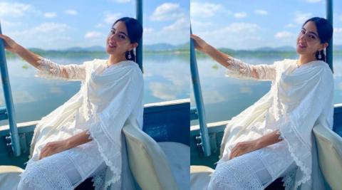 Sara Ali Khan won the hearts of fans in her desi look