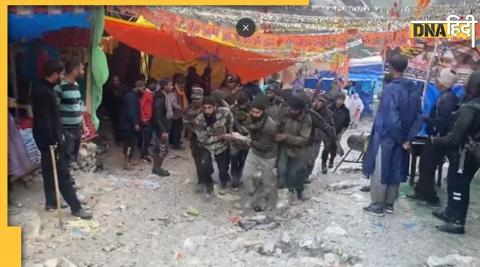 Amarnath Cloudburst: Cloud burst two km away Baba Barfani's cave 5 people died relief work continues