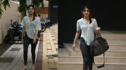 Rhea Chakraborty spotted outside the gym