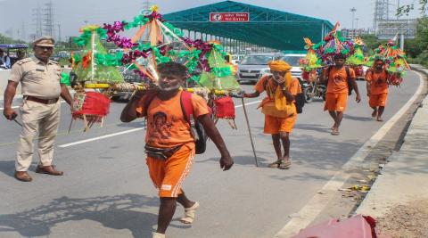 Kanwar Yatra Traffic Jam 