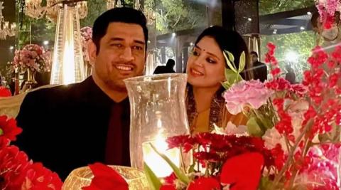 MS Dhoni Sakshi Pics