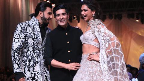 Deepika Padukone- Ranveer Singh showstoppers at Manish Malhotra show 