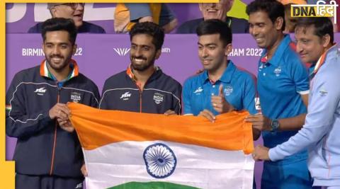 india wins gold in table tennis at CWG 2022