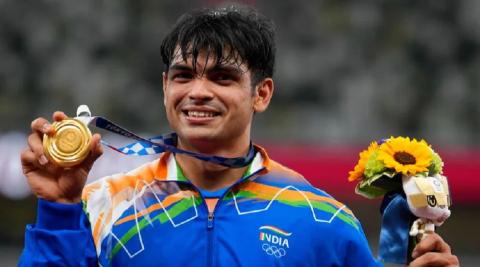 Neeraj Chopra Olympic Medal