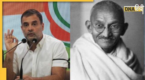 Rahul Gandhi's staff 4 Congress workers arrested vandalizing Mahatma Gandhi's statue