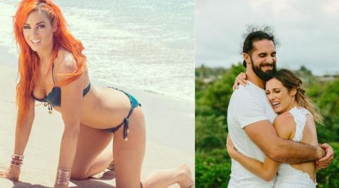 Seth Rollins and Becky Linch