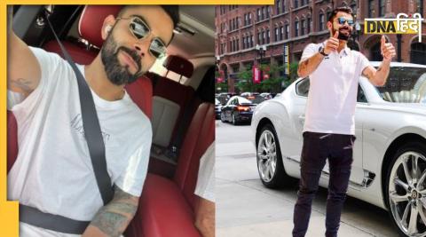 Virat Kohli goes on car drive