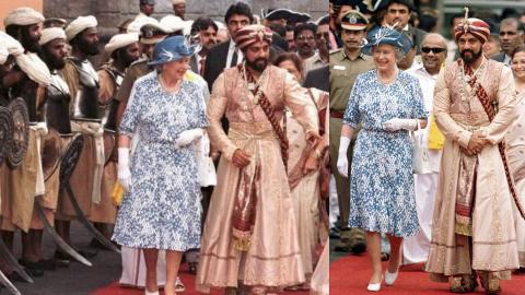 Queen Victoria II visit to Kamal Haasan film Marudhanayagam sets