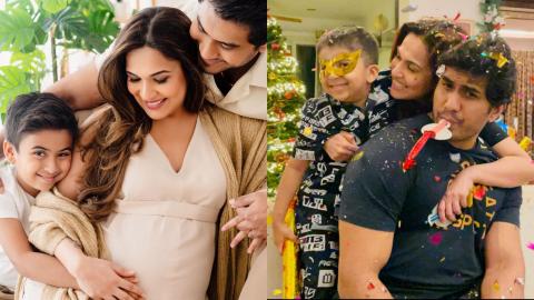 Soundarya first child Ved and husband Vishagan 