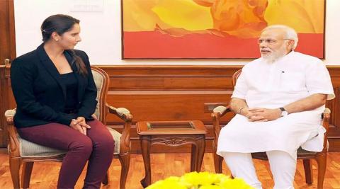 PM Modi With Sania Mirza