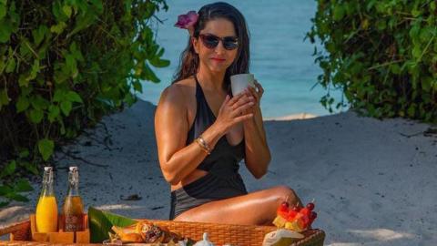 Sunny Leone Maldives vacation 