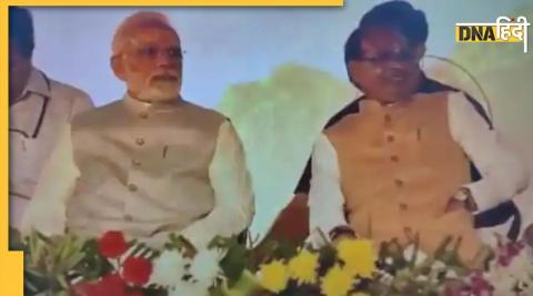 What Shivraj Singh Chouhan eating hiding PM Modi CM got shocked after seeing Mod