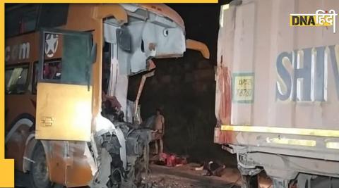 Madhya Pradesh bus truck accident Rewa many killed injured painful accident