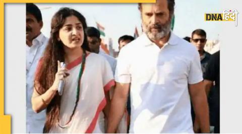 राहुल गांधी के साथ पूनम कौर Poonam Kaur