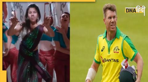 david warner funny sari dance