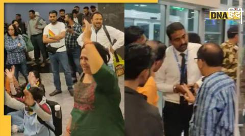 Passengers raised Hi-Hi slogans after Go First flight delayed video viral on social media