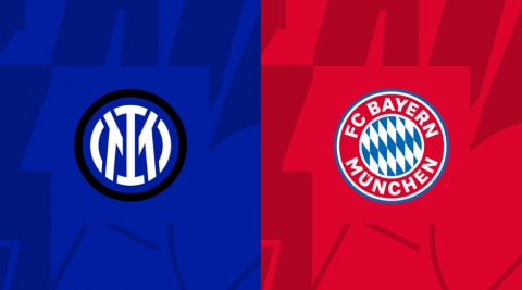 Bayern Munich and Inter Milan players play in the final of the Football World Cup