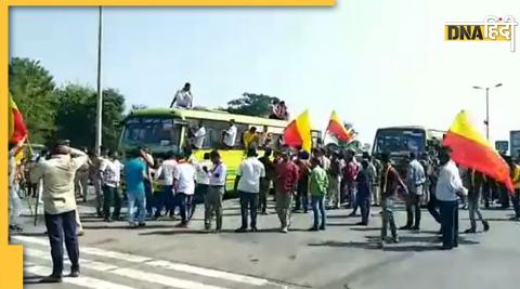 maharashtra number trucks stone pelting what is karnataka border row hirebagwadi Belagavi