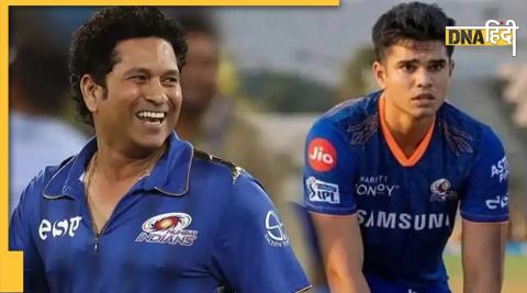 Arjun Tendulkar Century Sachin Tendulkar reaction