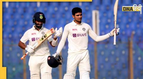 Shubman gill first test crciket century ind vs ban chattogram test highest score as an opener in 2022