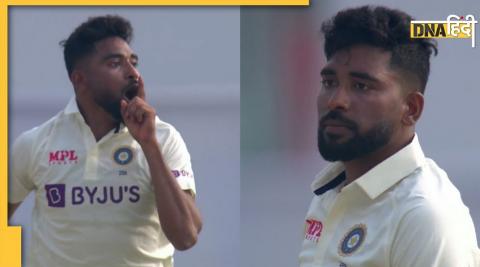 ind vs ban 1st test cricket mohammed siraj sledging to najmul shanto bangladesh opener priceless reaction