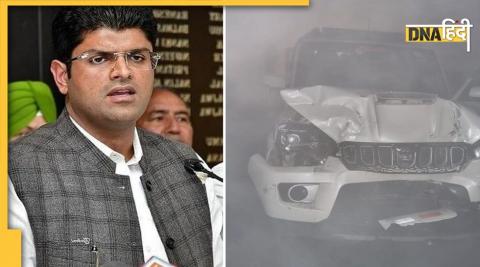 Accident of Dushyant Chautala Convoy