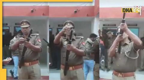 उत्तर प्रदेश पुलिस का वीडियो सोशल मीडिया पर वायरल हो रहा है.