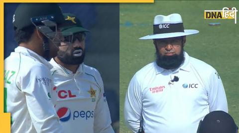 pakistan vs new zealand sarfaraz rizwan goes for drs together in place of babar azam pak vs nz 1st test