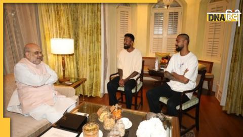 Hardik Pandya Meets Amit Shah