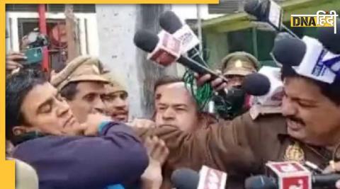 MLA Irfan Solanki की कानपुर कोर्ट में पुलिस से हुई झड़प.