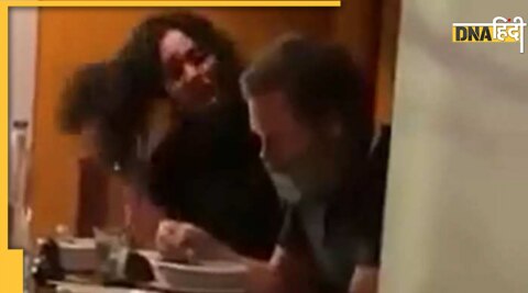 Rahul Gandhi viral video Bharat Jodo Yatra dinner with girl users asks questions