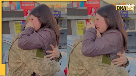 Husband return home pregnant wife emotional viral video ukraine army