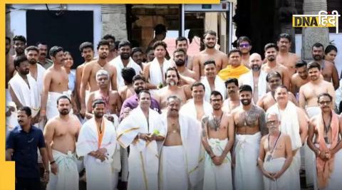 ind vs sl indian cricketers visit padmanabhaswamy temple before india vs sri lanka 3rd odi suryakumar chahal