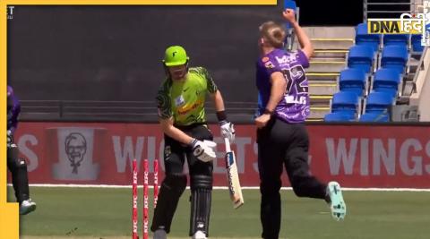 bbl 12 hobart hurricanes pacer nathan ellis hat trick against sydney thunder big bash league hbh vs syt