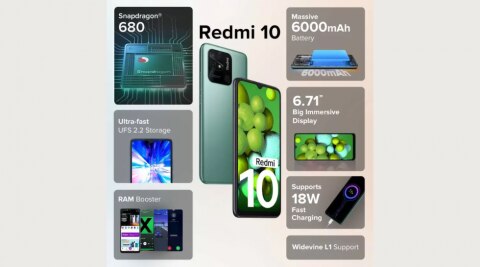 REDMI 10 की बैटरी