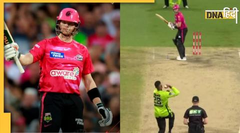 big bash league 20222-23 steve smith scored hundred in sydney against sydney thunder vs sydney sixers bbl 12