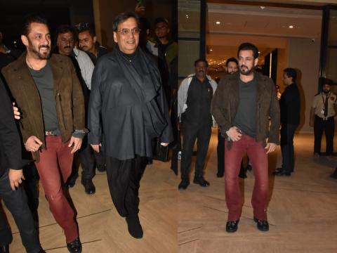 Salman Khan At Subhash Ghai Birthday Party